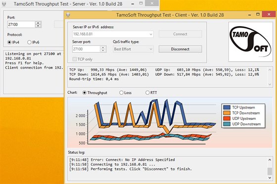 TamoSoft Throughput Test