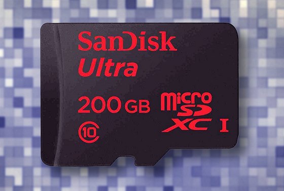 Nová microSD karta s kapacitou 200 GB od SanDisku.