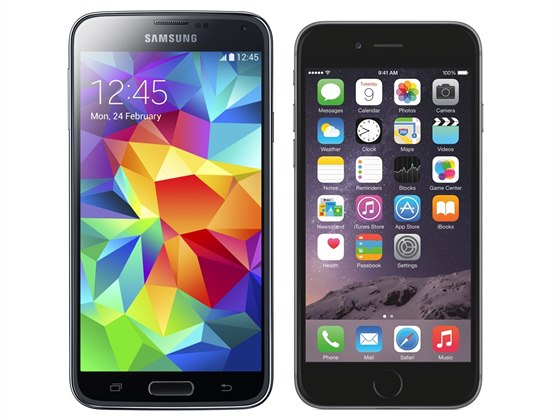 Samsung Galaxy S5 a iPhone 6