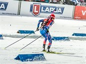 Veronika Vtkov ve sprintu na MS v Kontiolahti.