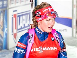 Gabriela Soukalov po sprintu na MS v Kontiolahti.