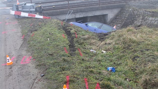 Nehoda seatu u Bzence na Hodonnsku (1. bezna 2015).