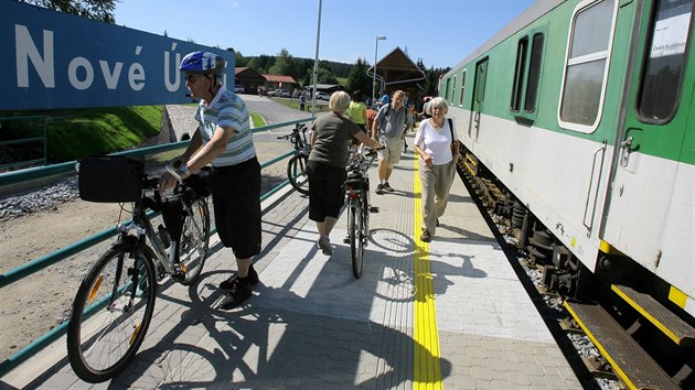 Do Nového Údolí budou turisty od roku 2017 vozit vlaky spolenosti GW Train...