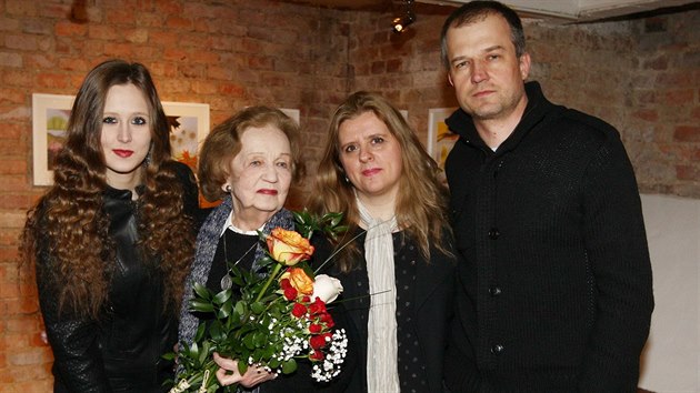 Blanka Bohdanov se synem, snachou a vnukou (2015)