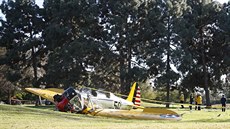 Havárie letadla herce Harrisona Forda na golfovém hiti u Los Angeles (5....