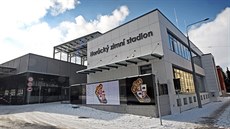 Stavba vedlejší haly jihlavského Horáckého zimního stadionu, které se lidově... Stavba vedlejší haly jihlavského Horáckého zimního stadionu, které se lidově...