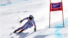 Tina Weiratherová ve sjezdu v Garmisch-Partenkirchenu.