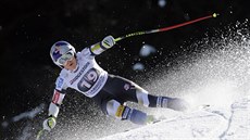 Lindsey Vonnová v superobím slalomu v Garmisch-Partenkirchenu.
