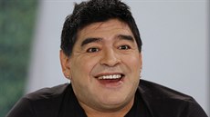 Diego Maradona v televizní show De Zurda (Caracas, 1. bezna 2015)