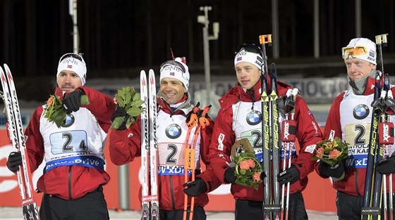 Nejusmvavjí z norské tafety byl po závod jednoznan Ole Einar Björndalen...