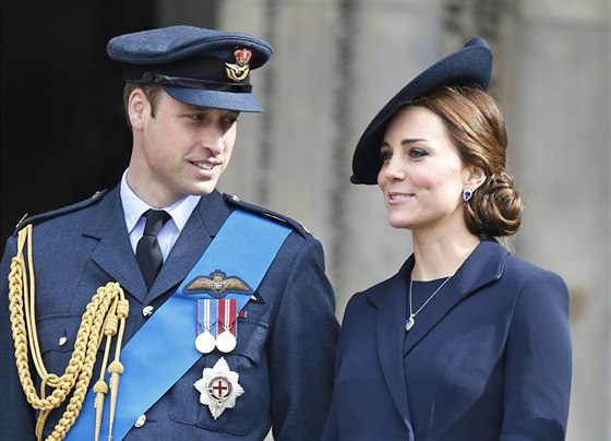 Princ William a jeho manelka Kate (Londýn, 13. bezna 2015)