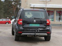 Prototyp nového velkého SUV kody maskovaný za model Yeti. Pro nový model se...