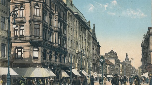 Prask ulice Na Pkop v roce 1909