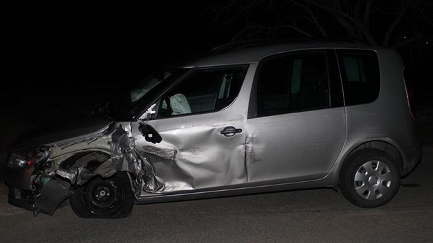 Vkendov nehoda kody Roomster a Fordu Transit v Bukovanech na Hodonnsku.