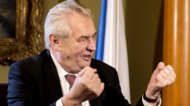 Prezident Milo Zeman pi rozhovoru pro iDNES.cz