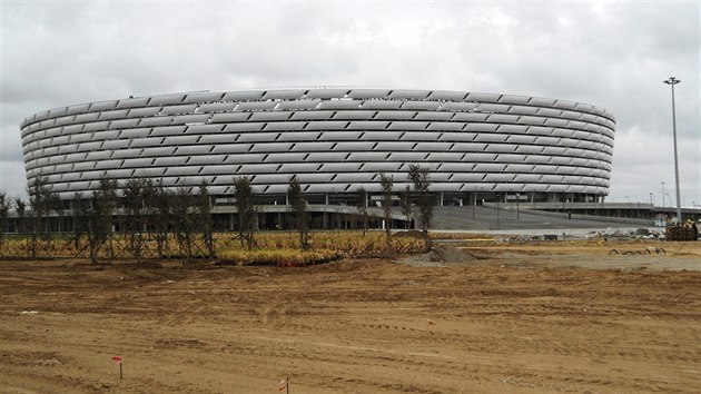 Nrodn stadion v Baku, kter bude hostit zahajovac i zvren ceremonil Evropskch her.