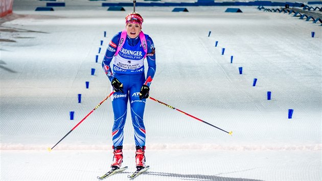 Gabriela Soukalov projd clem vytrvalostnho zvodu na mistrovstv svta v Kontiolahti.