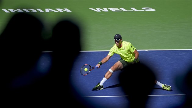 Vasek Pospisil na turnaji v Indian Wells
