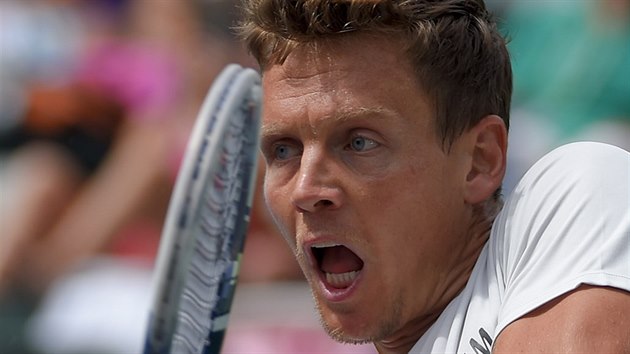 Tom Berdych na turnaji v Indian Wells