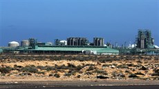 Libyjské ropné pole Ghaní na snímku z března 2014 Libyjské ropné pole Ghaní na snímku z března 2014