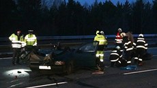 Tragická dopravní nehoda na 50. kilometru dálnice D1, kdy kamion narazil do... Tragická dopravní nehoda na 50. kilometru dálnice D1, kdy kamion narazil do...
