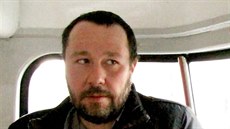 Nový hlasatel brněnské MHD Tomáš Peterka (vlevo) se svezl se spolupracovníkem... Nový hlasatel brněnské MHD Tomáš Peterka (vlevo) se svezl se spolupracovníkem...