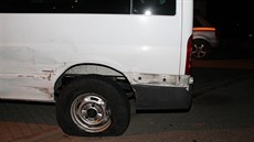 Víkendová nehoda kody Roomster a Fordu Transit v Bukovanech na Hodonínsku.