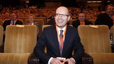 Bohuslav Sobotka krátce poté, co obhájil post předsedy ČSSD (13. března 2015). Bohuslav Sobotka krátce poté, co obhájil post předsedy ČSSD (13. března 2015).