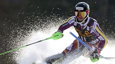 Henrik Kristoffersen na svahu v Kranjské Goe