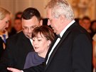 Prezident Milo Zeman s jeho manelka Ivana