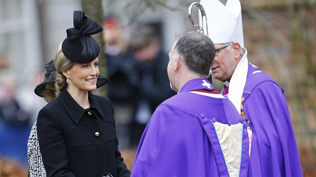 Na mi v katedrle v Leicesteru pila tak Sophie, hrabnka z Wessexu (26. bezna 2015).