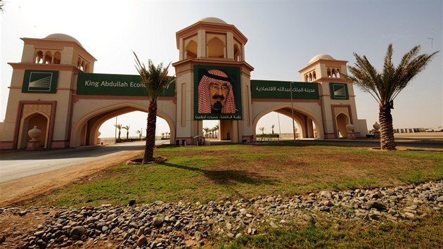 Vstupn brna do King Abdullah Economic City (KAEC) v Saudsk Arbii