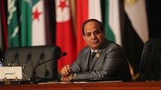 Egyptský prezident Abdal Fattáh Sísí.pedsedá summitu Ligy arabských stát v...