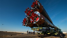 Sojuz TMA-16M ped startem.