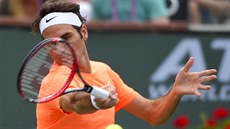 Roger Federer ve finále turnaje v Indian Wells.