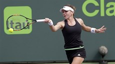 FORHEND. Simona Halepová na turnaji v Miami.