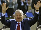 Prezident Uzbekistnu Islam Karimov (21. bezna 2015).