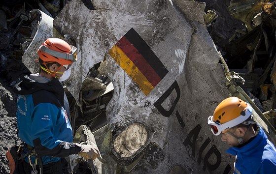 Trosky letounu Germanwings