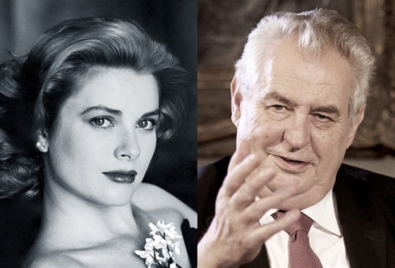 Grace Kellyová a Milo Zeman