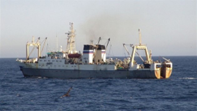 Rusk rybsk lo stejnho typu jako Dalnyj Vostok. (2. dubna 2015)