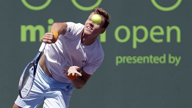 Tom Berdych se opr do podn v semifinle turnaje v Miami.