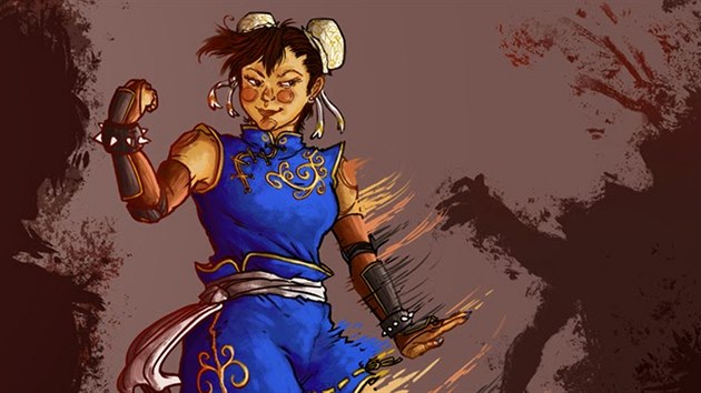 Postava Chun-Li ve verzi od Iole Marie Raborov