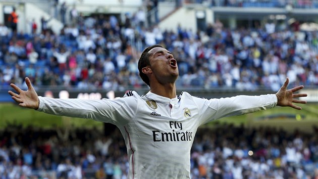 JSEM KRL! Cristiano Ronaldo z Realu Madrid slav jeden ze svch gl.