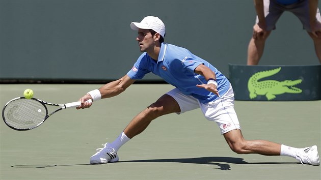 Novak Djokovi ve finle turnaje v Miami.