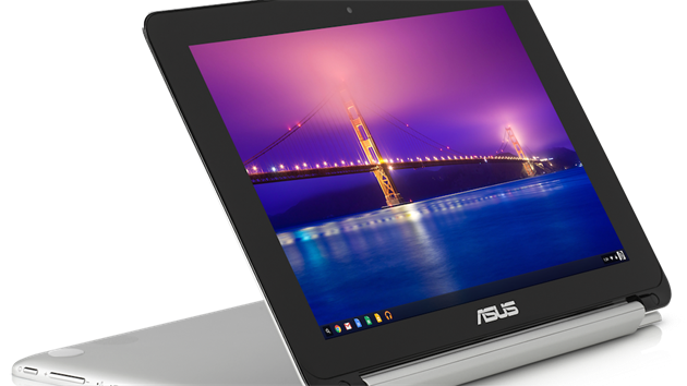 Chromebook Asus Flip nabz kovov proveden a dotykov otec displej.