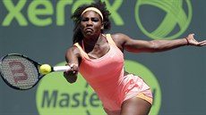 Serena Williamsová ve finále turnaje v Miami.