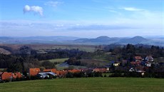 Boskovická brázda z rozhledny nad ernovníkem