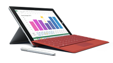 Nový tablet Surface 3 může využít magneticky připínatelnou klávesnici a stylus. Nový tablet Surface 3 může využít magneticky připínatelnou klávesnici a stylus.