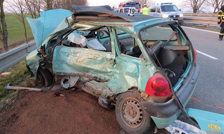 Pi tragické nehod u Mohelnice zemeli po sráce osobního auta s dodávkou dva...