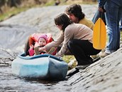 V Suici vodci a ochotnci odemkli eku Otavu a zahjili tm vodckou sezonu...